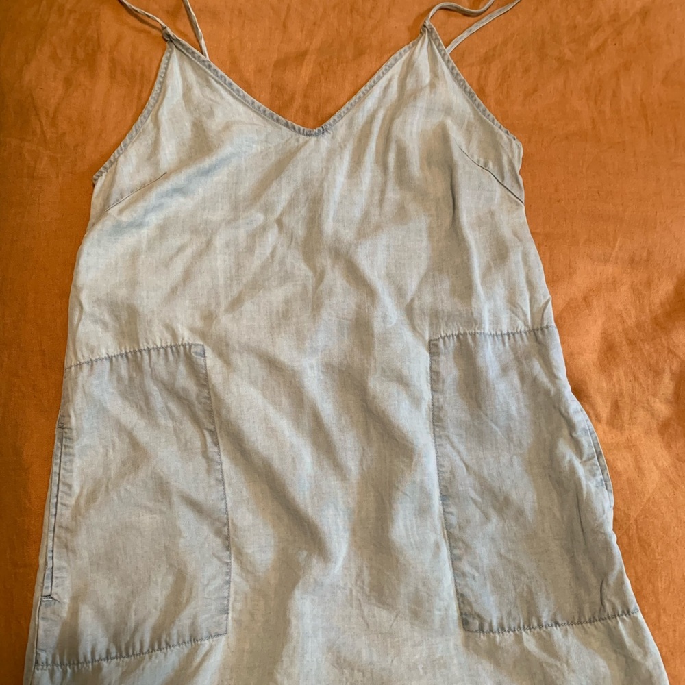 Denim look tank dress from Wilfred free
